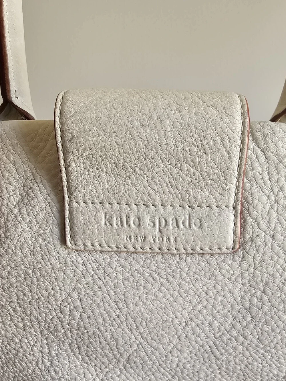 Kate Spade Cream Leather Top-Handle Satchel